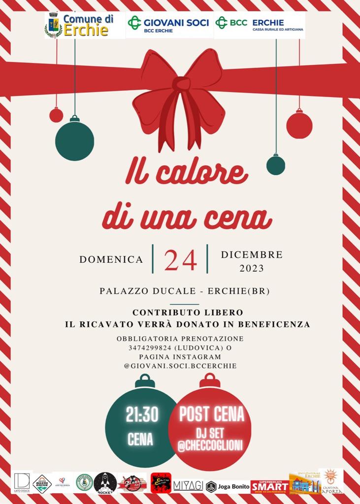 Featured image for “GS Erchie: Cena di Natale solidale”