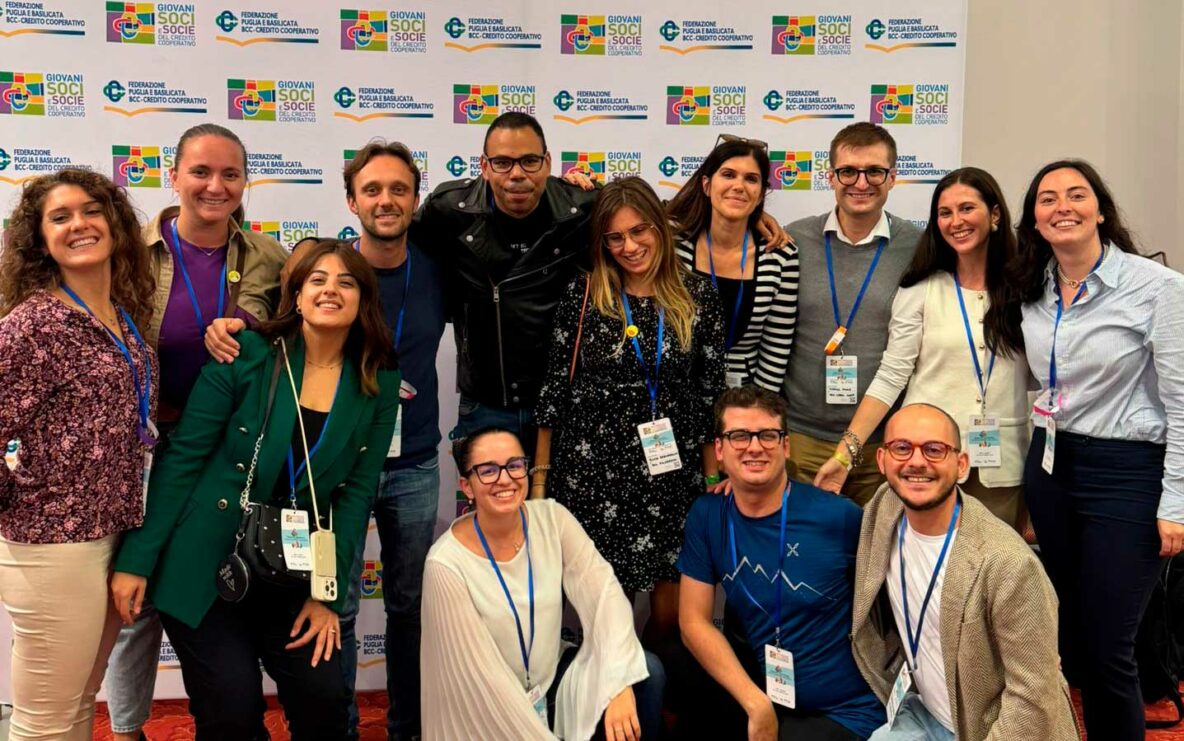 Il Comitato di Coordinamento della Rete Nazionale dei Giovani Soci e Socie del Credito Cooperativo al Forum Nazionale di Bari e Matera nel 2024