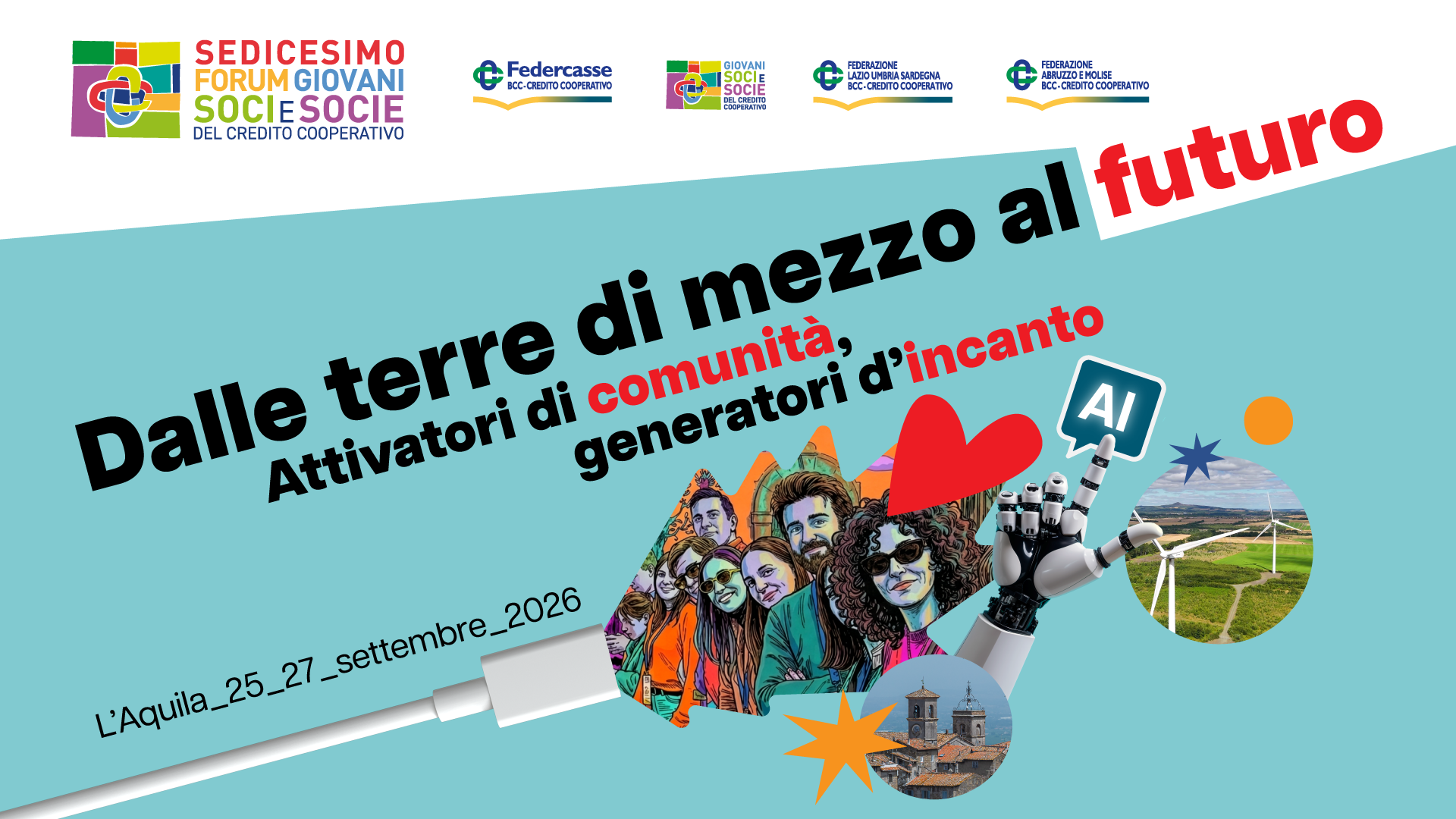 Immagine del 16° Forum Giovani Soci e Socie del Credito Cooperativo, L'Aquila 2026