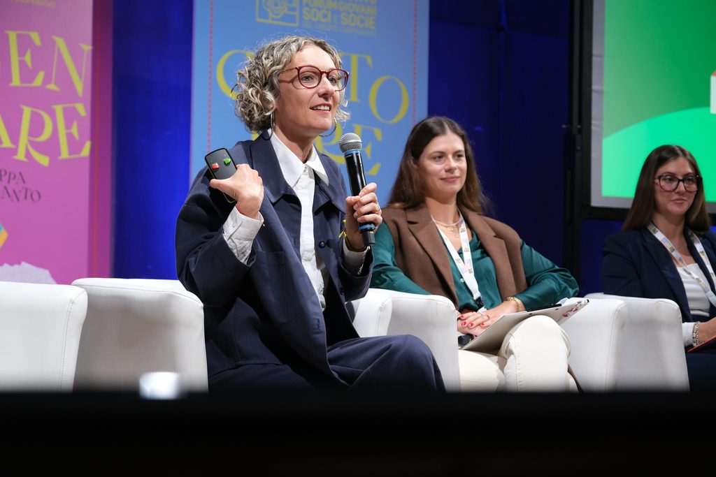 Daria Capitani, giornalista del magazine VITA al 16° Forum dei Giovani Soci e Socie BCC
