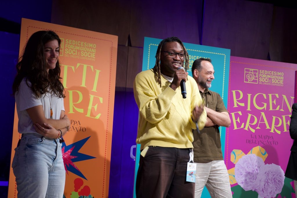 La squadra di Appennino l'Hub presenta i risultati del laboratorio al Forum Giovani Soci e Socie BCC