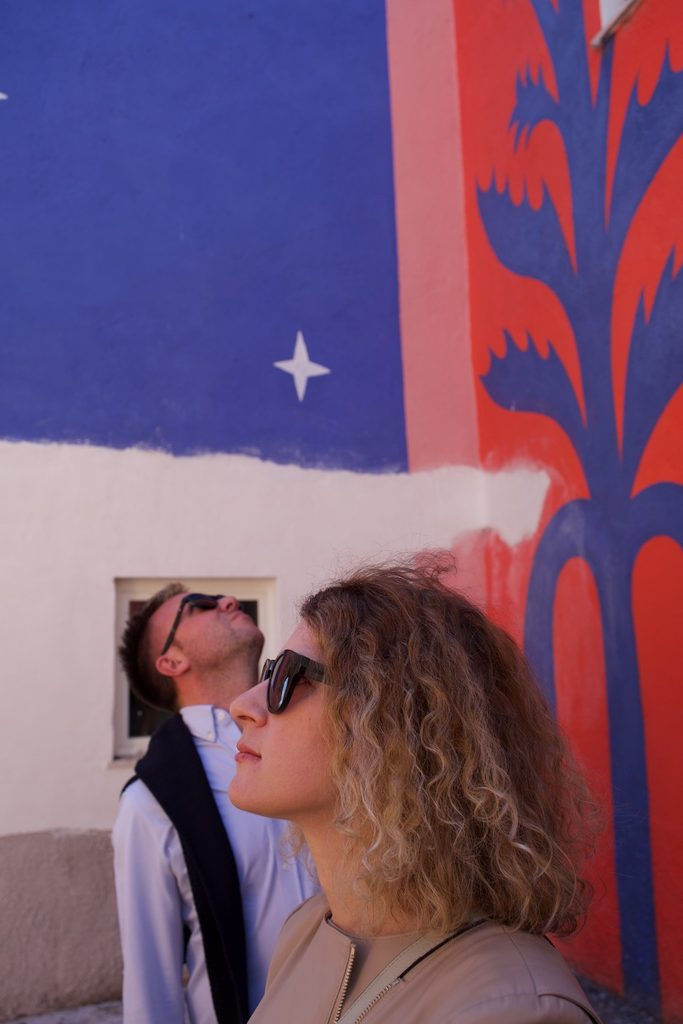 Il murale di Agostino Iacurci "Cardi" ad Aielli che i Giovani Soci e Socie BCC hanno visitato al termine del 16° Forum